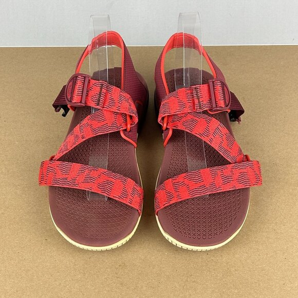 Chaco Confluence Grenadine Sandals Womens 10 Red Maroon Burgundy Hiking - Picture 2 of 11